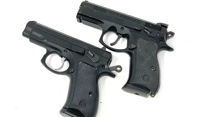 Turkish Walnut Wood Grips For CZ 75 Compact, CZ P-01, CZ 75 D Compact – Basket Weave