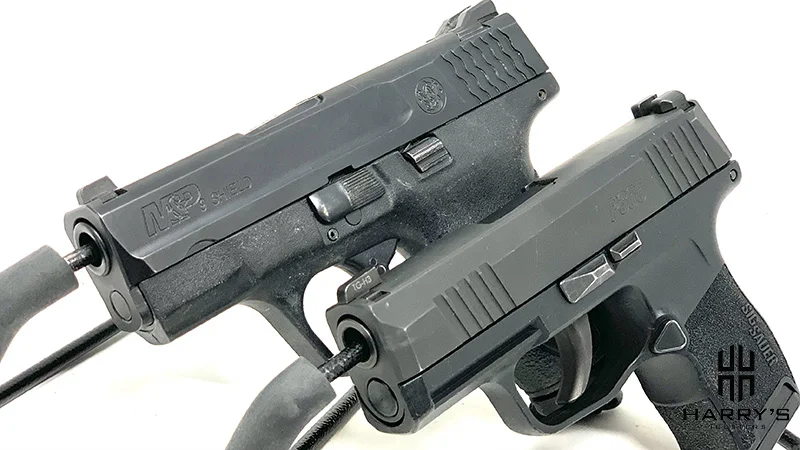 Sig P365 vs SW Shield side by side