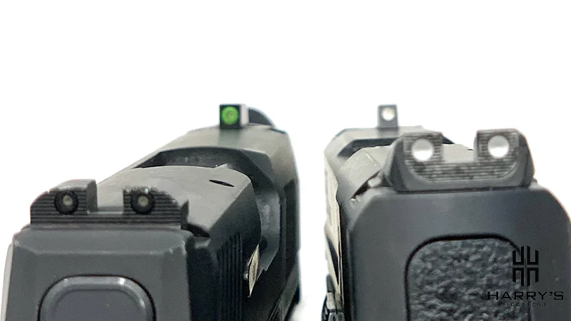 Sig P365 vs SW Shield sight picture