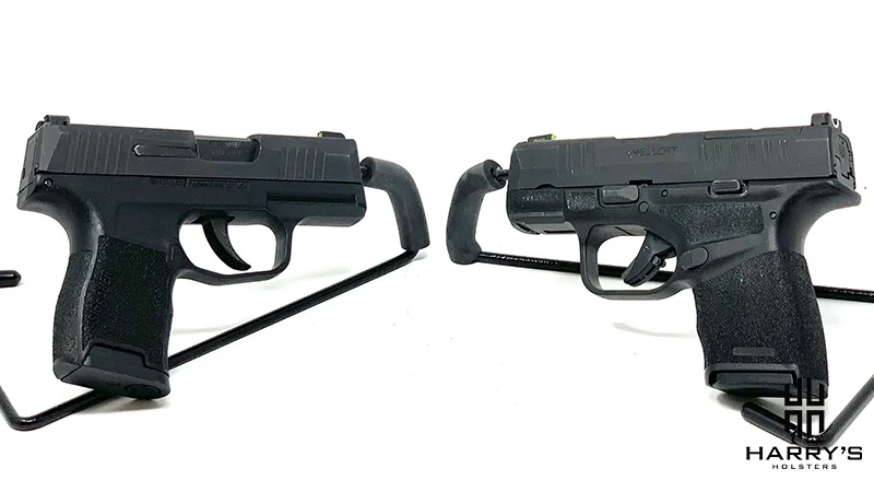Sig P365 vs Springfield Hellcat facing