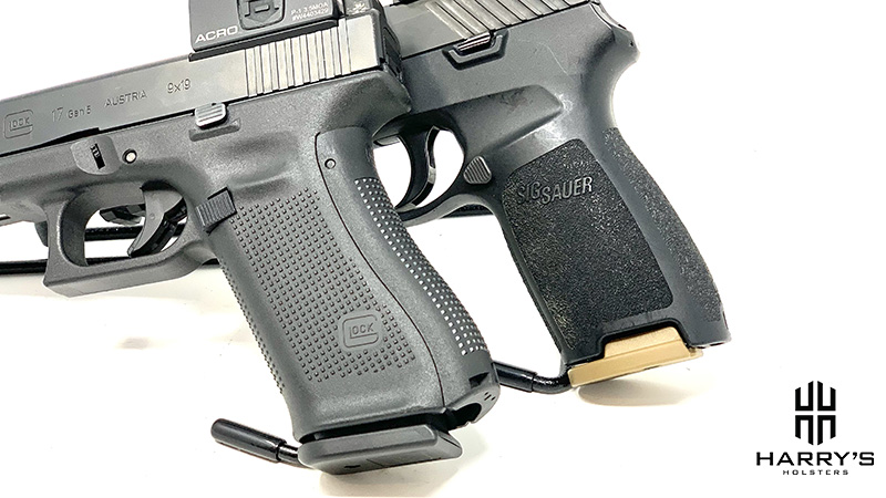 Glock 17 vs Sig P320 grips