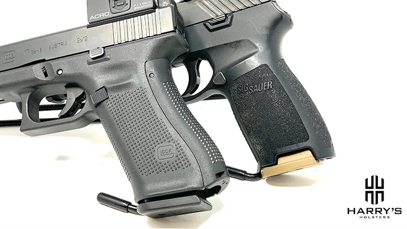 Glock 17 vs Sig P320 grips
