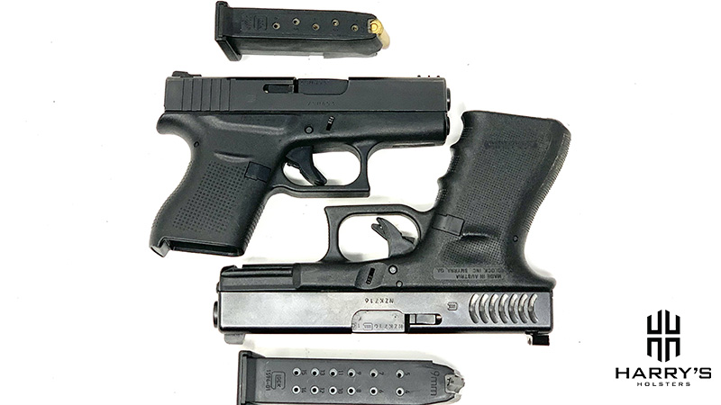 Glock 19 vs Glock 43 with magazines