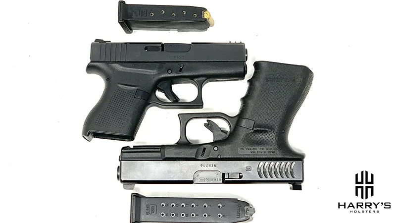 Glock 19 vs Glock 43 with magazines