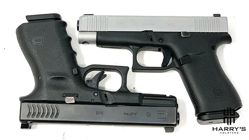 Glock 19 vs Glock 48 square