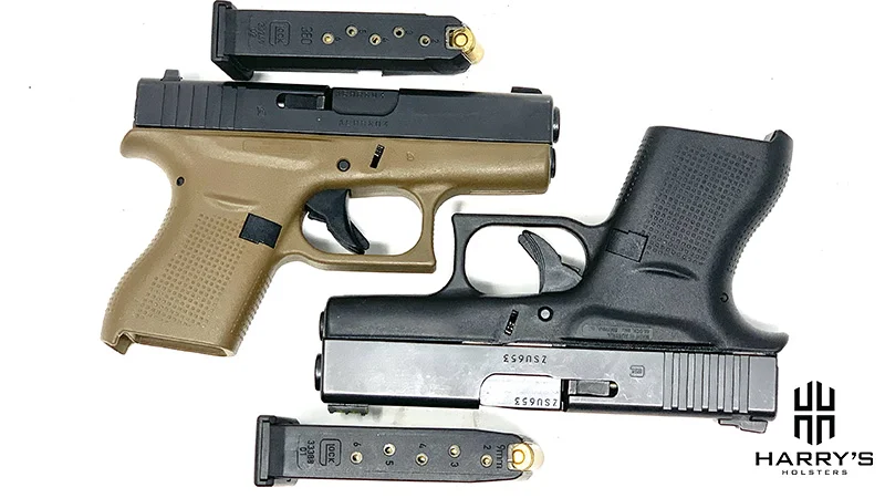 Glock 42 vs Glock 43 with magazines