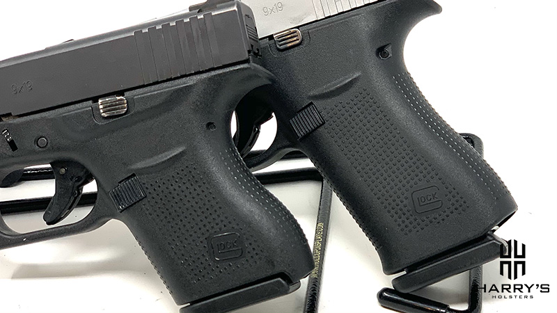 Glock 43 vs Glock 43x grip