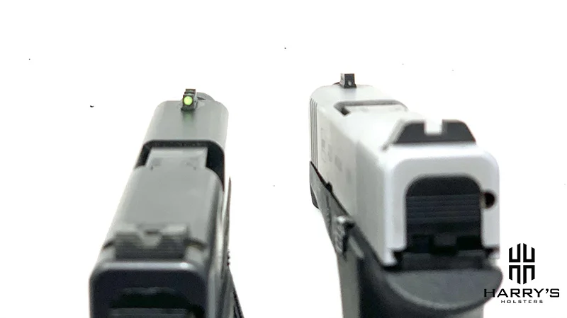 Glock 43 vs Glock 43x sights