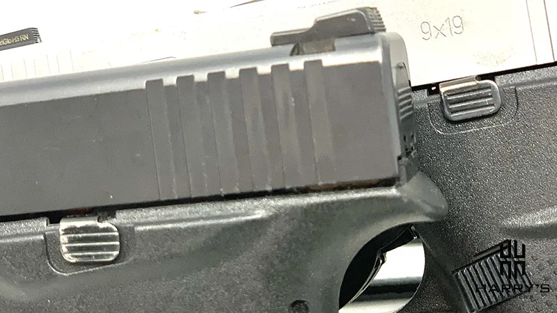 Glock 43 vs Glock 43x slide stop