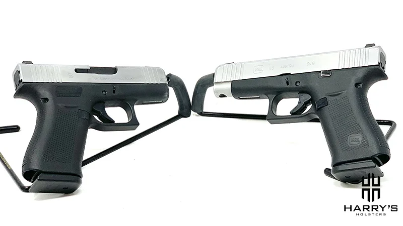 Glock 43x vs Glock 48 facing