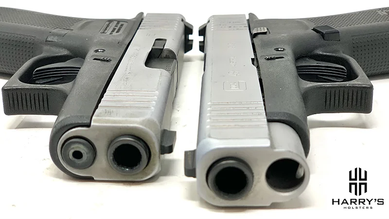 Glock 43x vs Glock 48 slides front
