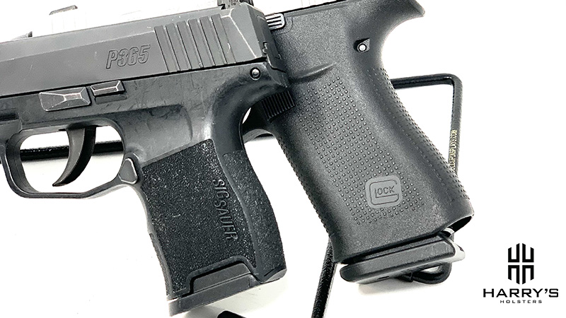 Glock 43x vs Sig P365 grips