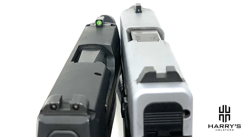 Glock 43x vs Sig P365 sights