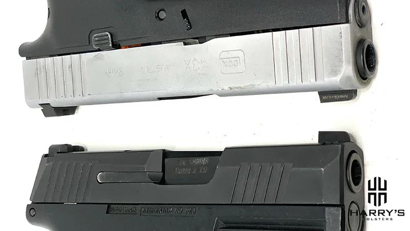 Glock 43x vs Sig P365 slides