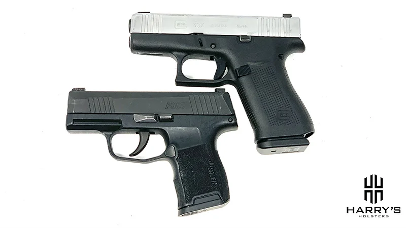 Glock 43x vs Sig P365 top