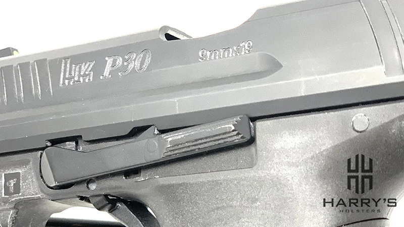 HK P30 Slide Stopped Locked Left