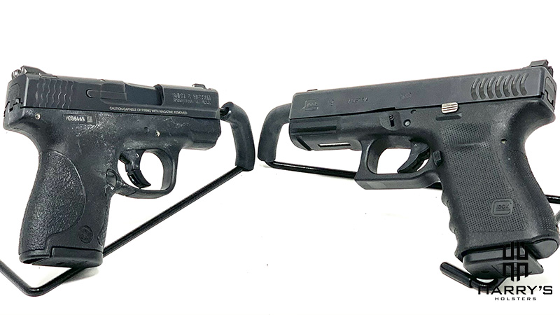 Glock 19 vs SW Shield facing