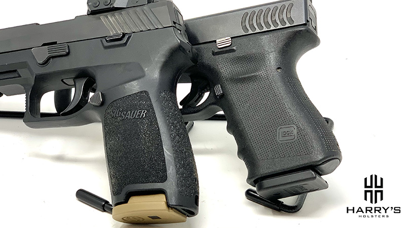 Glock 19 vs Sig P320 grips