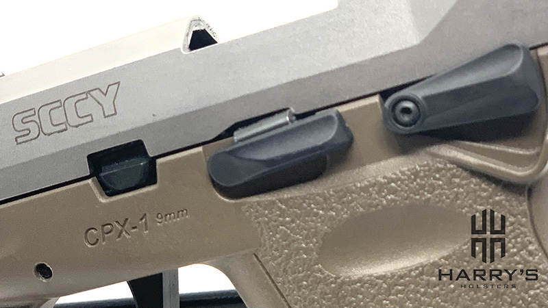 Sccy CPX1 Slide Stop Locked