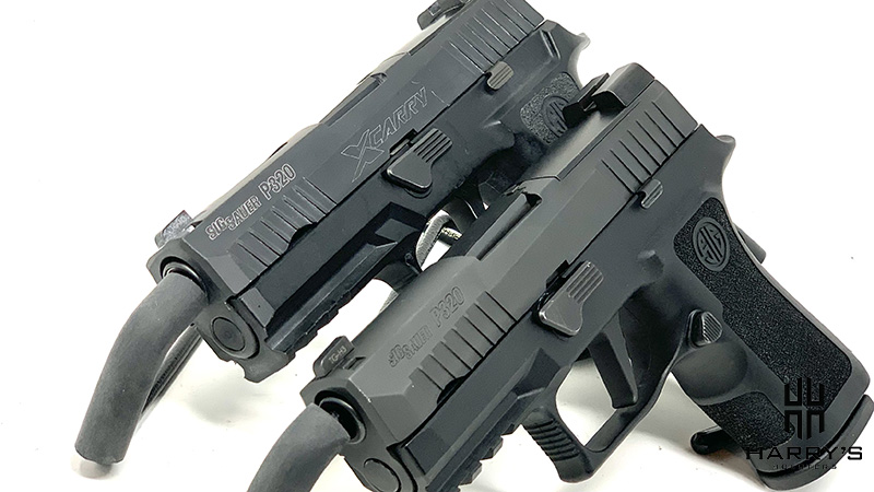 Sig P320 X Carry vs Sig P320 X Compact side by side