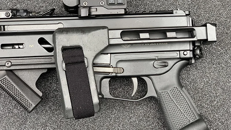 Stribog SP9A1 Brace Folded Left