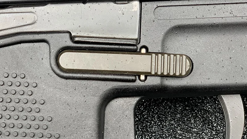 Stribog SP9A1 Magazine Release Left Side