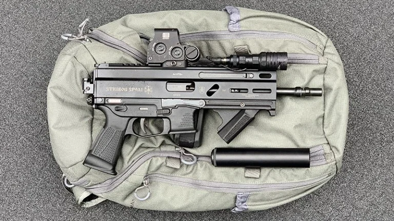 Stribog SP9A1 Suppressor with Backpack