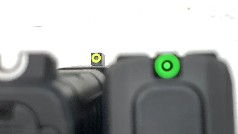 Springfield Hellcat vs Sig P365 SAS Sight picture