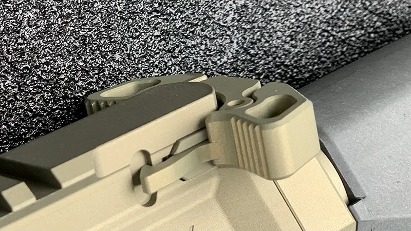 Honey Badger Pistol Radian Charging Handle front