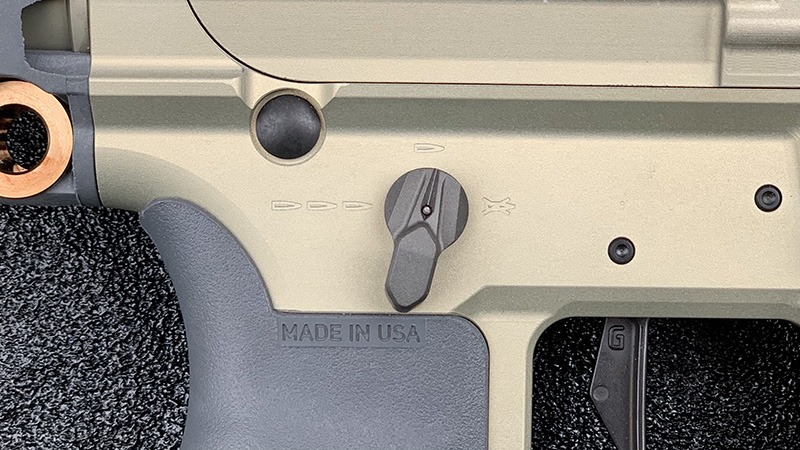 Honey Badger Pistol short Safety 60 Degree Throw