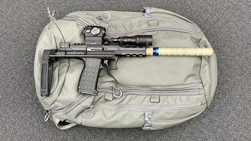 Kel Tec CP33 Backpack right