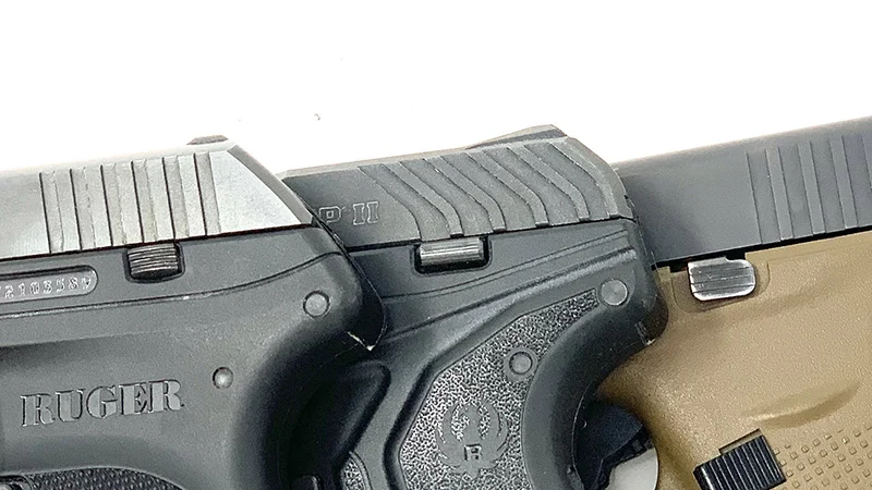 Glock 42 vs LCP slide stop