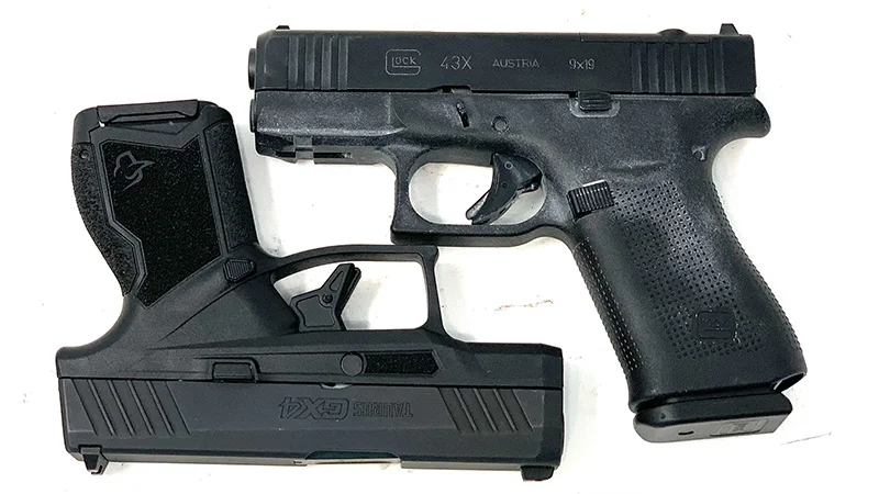 Glock 43x vs Taurus GX4 Square
