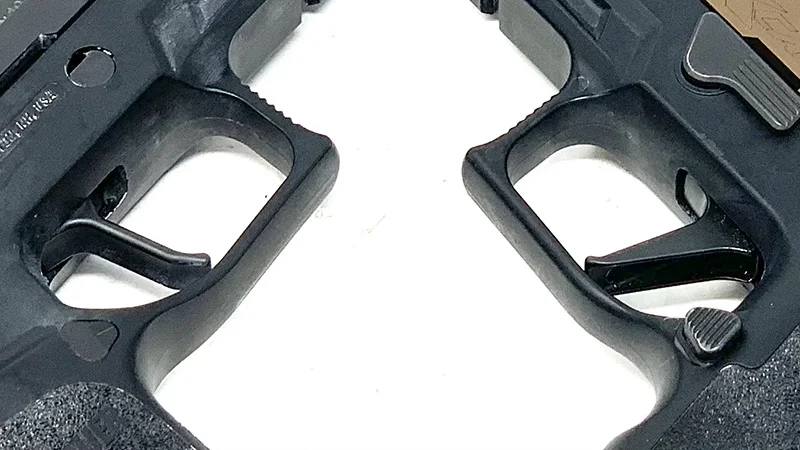 Sig P320 Flat Trigger vs Apex Rear of Triggers