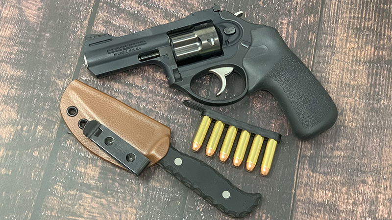 Ruger LCR 3 Inch Review sheathed blade