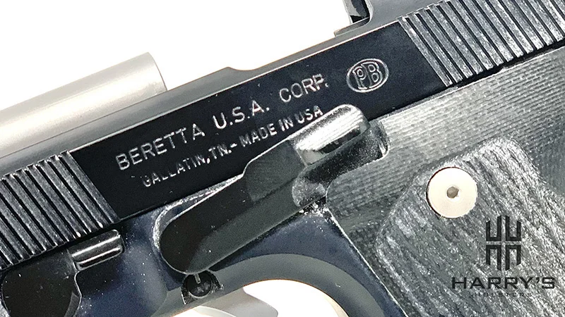 Berretta LTT M9 Full Size Slide Stop Engaged