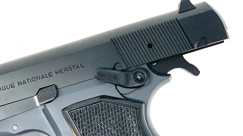 Browning Hi Power Review Disassembly Position with Safety