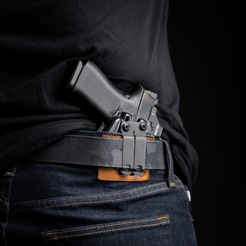 Glock 43X Holster Behind the Hip Black Shirt Glock 43X Holster Behind the Hip Black Shirt