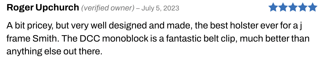 J Frame Icon 2.0 Holster Review