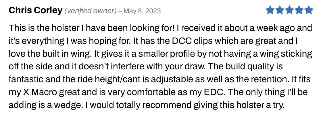 Sig P365 X Macro Holster Review