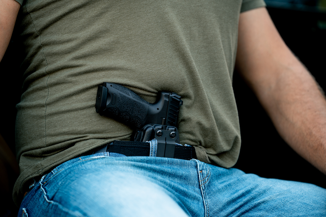 HK VP9 Holster Sitting