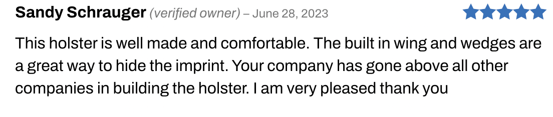 Sig P320 Holster Review